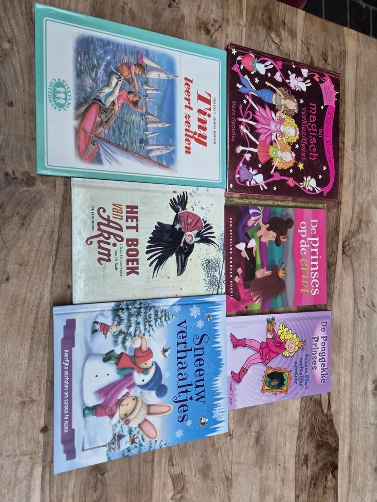 6 Kinder boekjes - prinses - Tiny, Boeken, Ophalen