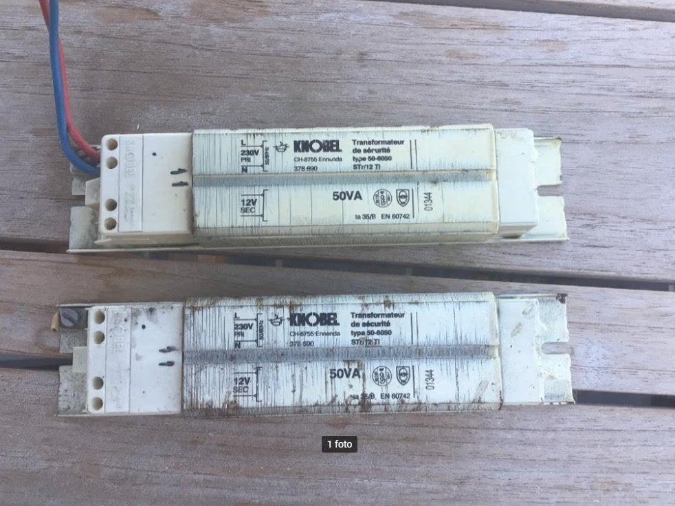 2 transformators Knobel type 50-6050, Ophalen of Verzenden, Gebruikt
