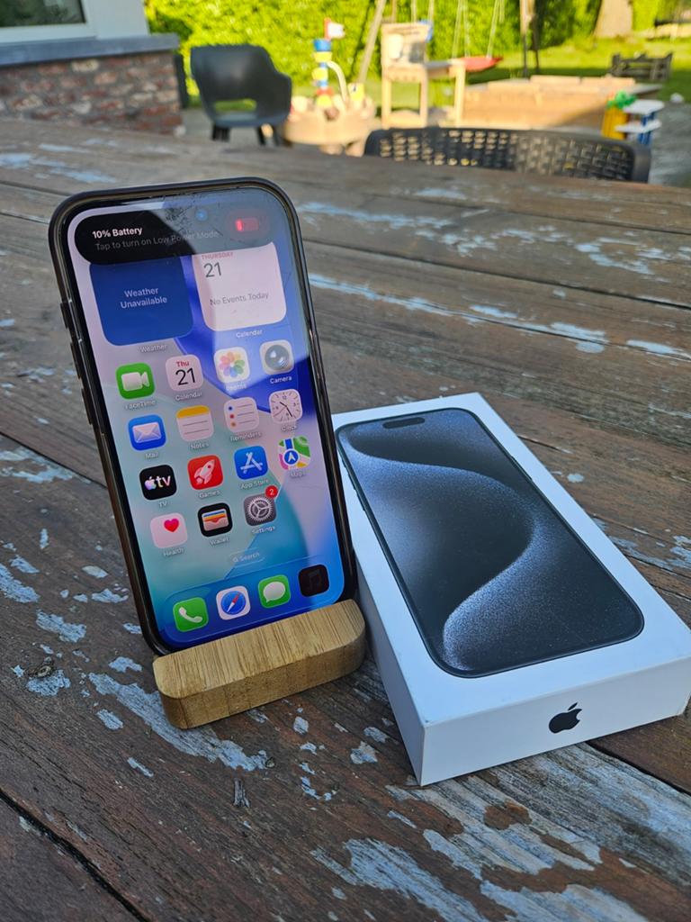 iPhone 15 Pro 256 Go, parfait état, avec accessoires, Télécoms, Téléphonie mobile | Apple iPhone, 256 GB, Enlèvement ou Envoi