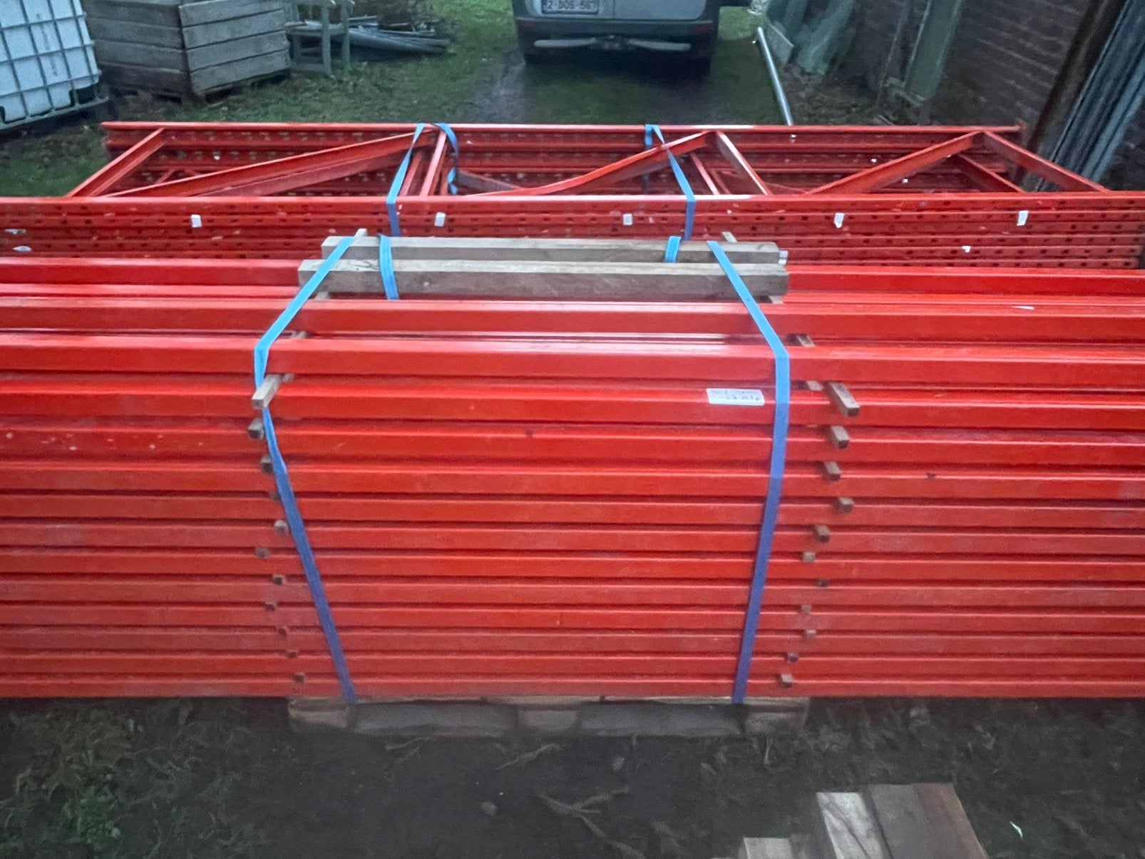 Pallet stelling, Ophalen