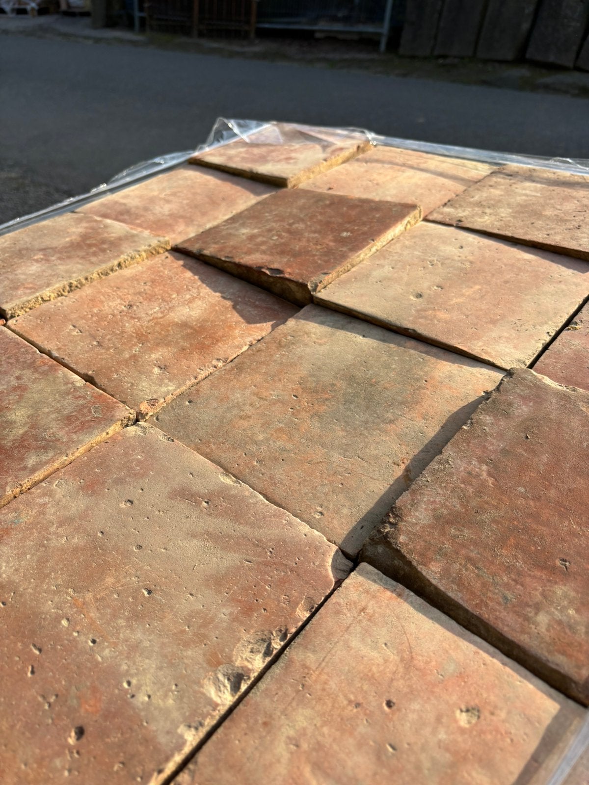 Lot Antieke terracotta tegels. Voor info BELLEN 0474220705, Ophalen
