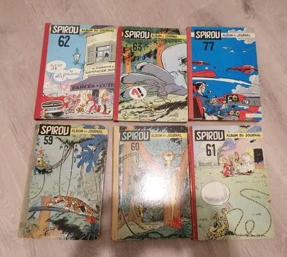 Reliure spirou 59, 60, 61, 62, 63, 77, Livres, Enlèvement ou Envoi