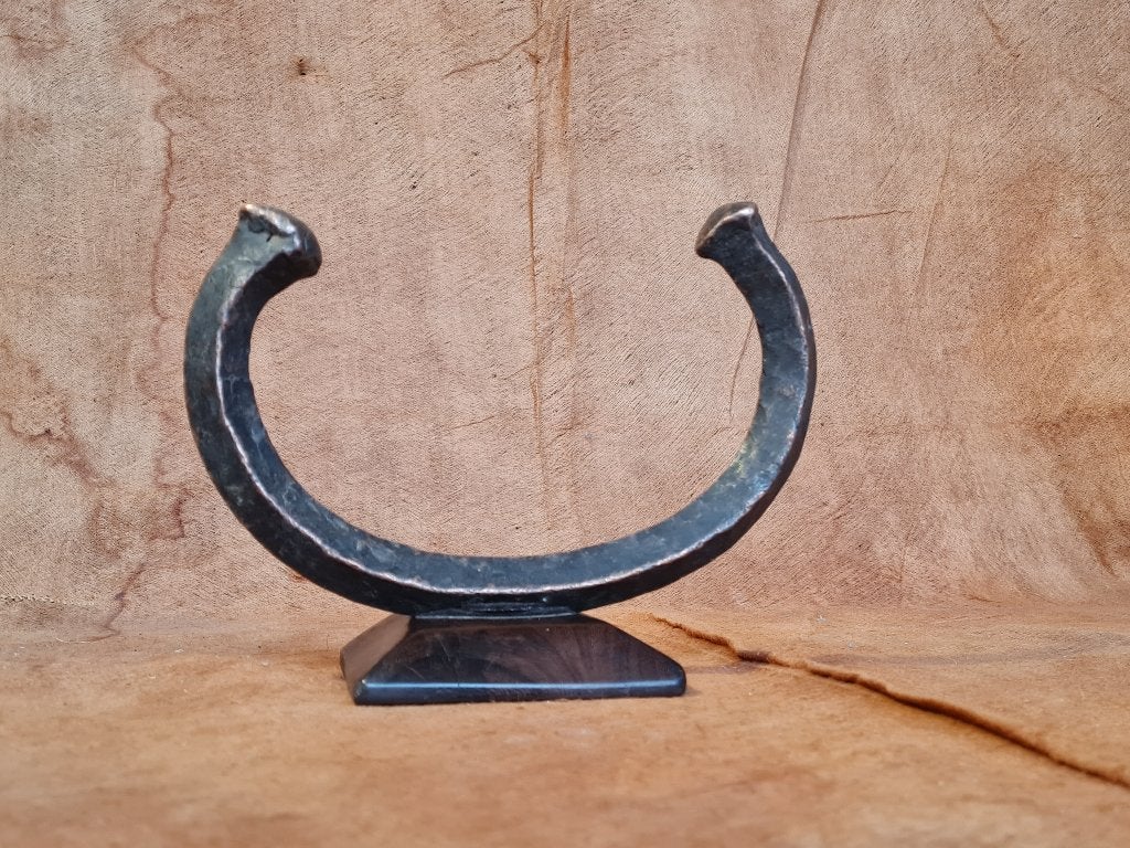 Primitief ruilmiddel, tribale manilla, Jonga, Tshuapa, RDC, Sieraad, Afrika, Handgemaakt, Ophalen of Verzenden