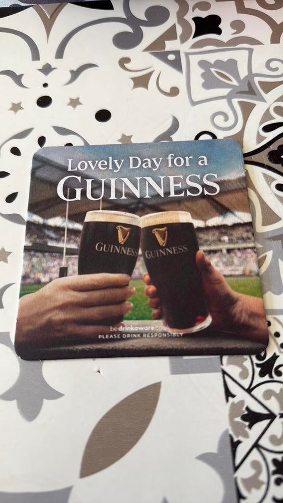 Bierviltje Guinness, Ophalen of Verzenden, Nieuw, Viltje(s), Overige merken