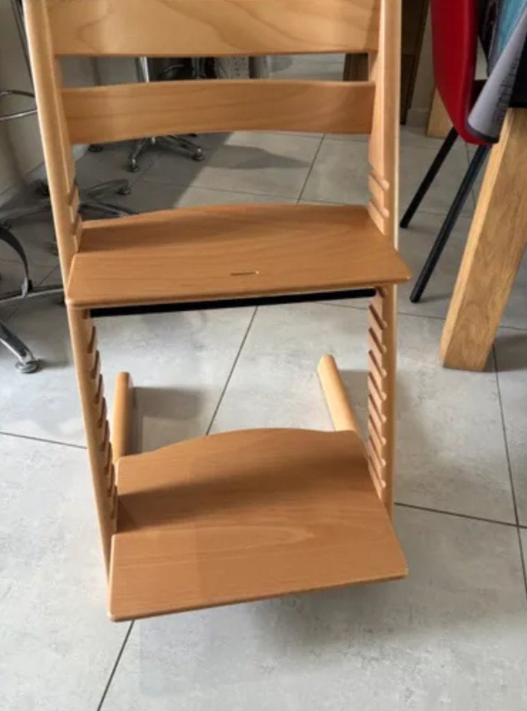 Chaise stokke tripp trapp  en bois, Enlèvement, Comme neuf, Chaise évolutive