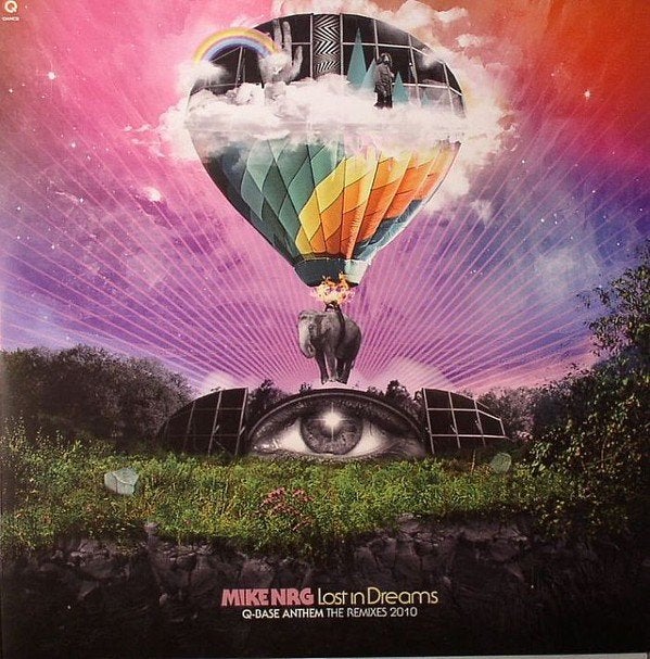 Mike NRG ‎– Lost In Dreams (Q-Base Anthem The Remixes 2010), Cd's en Dvd's, Vinyl | Dance en House, Gebruikt, Hardcore, Ophalen of Verzenden