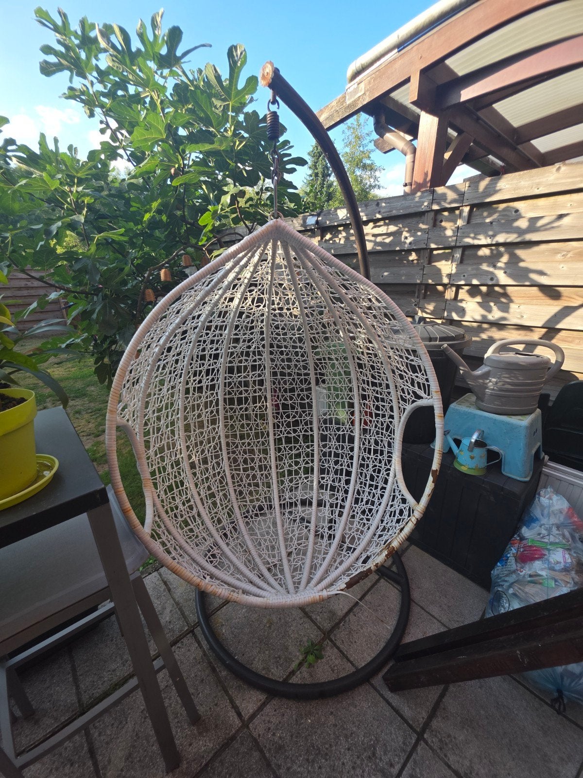hangzit wit, Tuin en Terras, Ophalen, Gebruikt