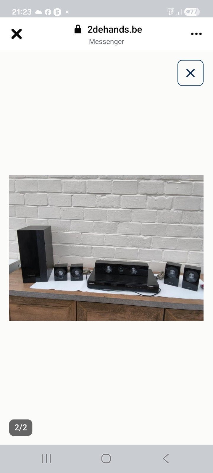 Samsung stereo Dolby surround system, Ophalen