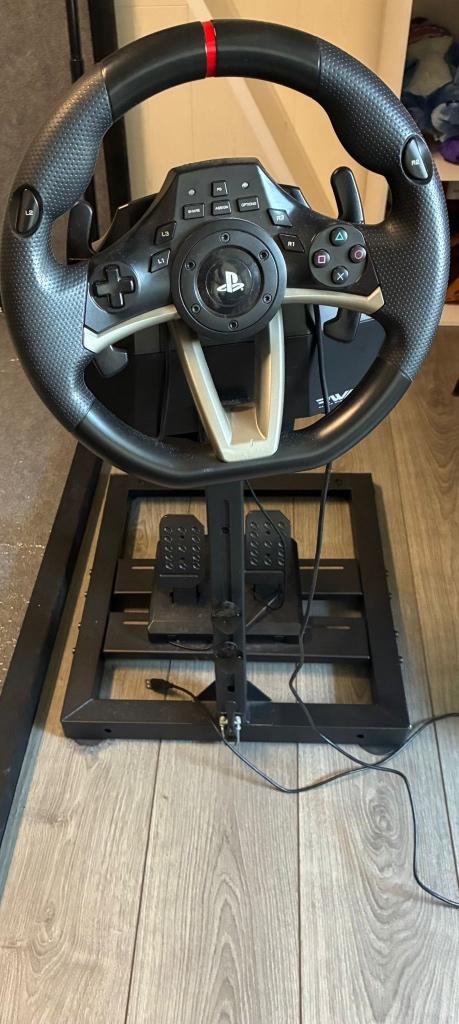 PlayStation stuur+pedalen, 1 joueur, Enlèvement, Comme neuf, Course et Pilotage