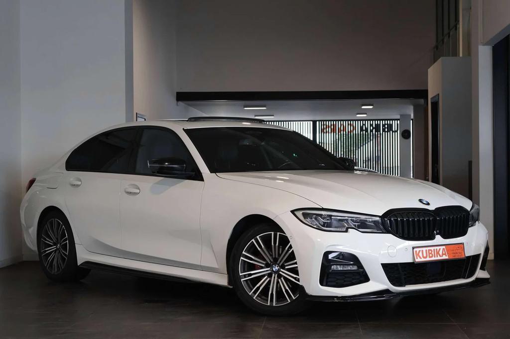BMW 3 Serie 320 dAS M-Pack Open Dak 360 ACC Garantie*, Auto's, BMW, 4 deurs, Zwart, Wit, Bedrijf