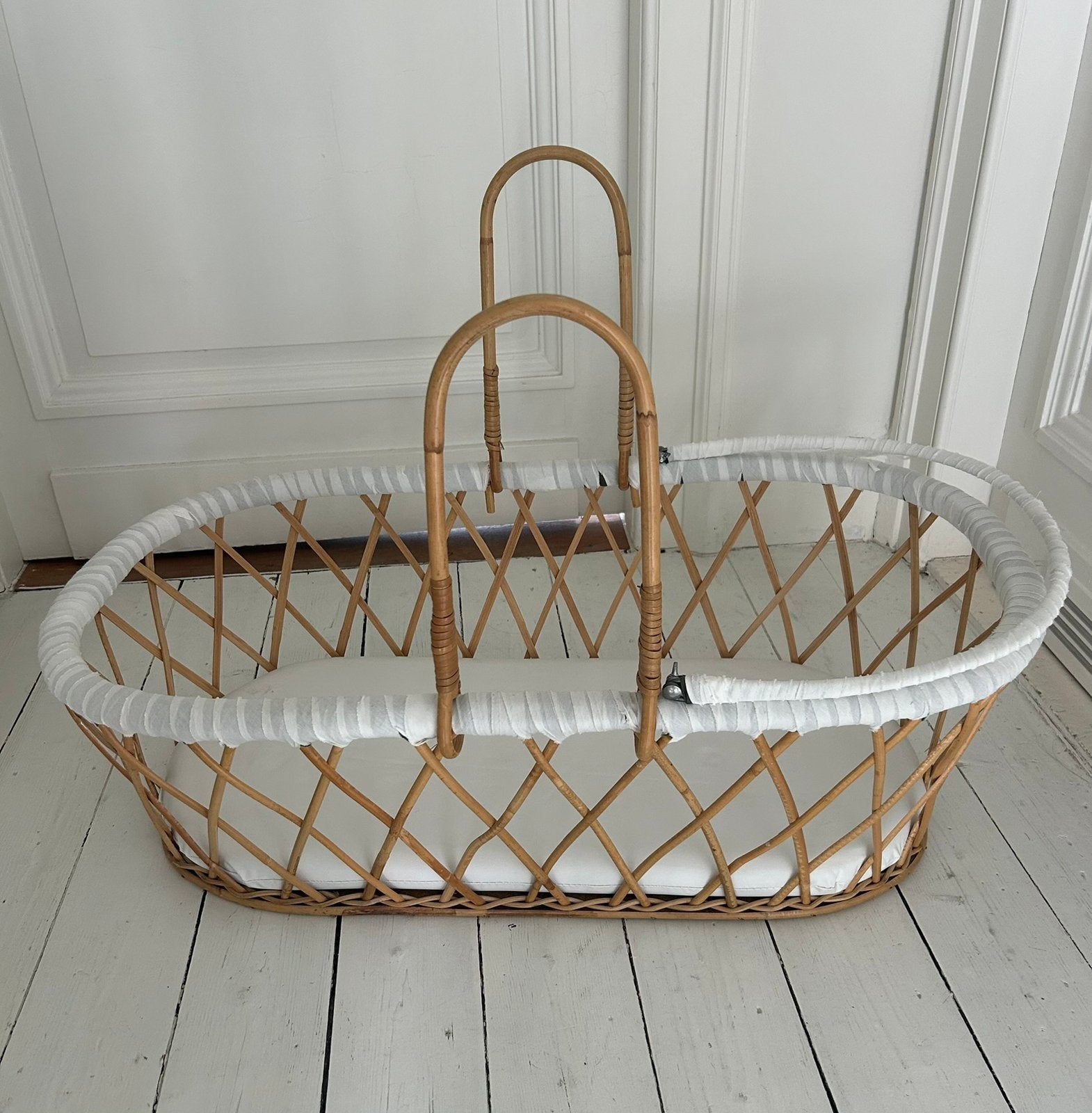 Rotan babymand, Kinderen en Baby's, Babywiegjes en Ledikanten, Ophalen, Gebruikt