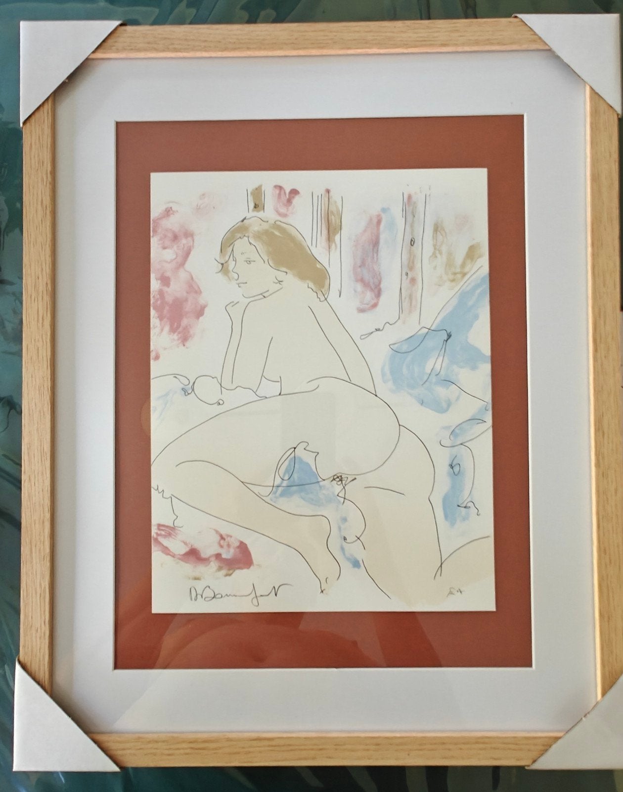 Alain Bonnefoit - lithographie E.A. - nu érotique, Antiquités & Art, Art | Lithographies & Sérigraphies, Enlèvement ou Envoi, Personnages et figures fantastiques
