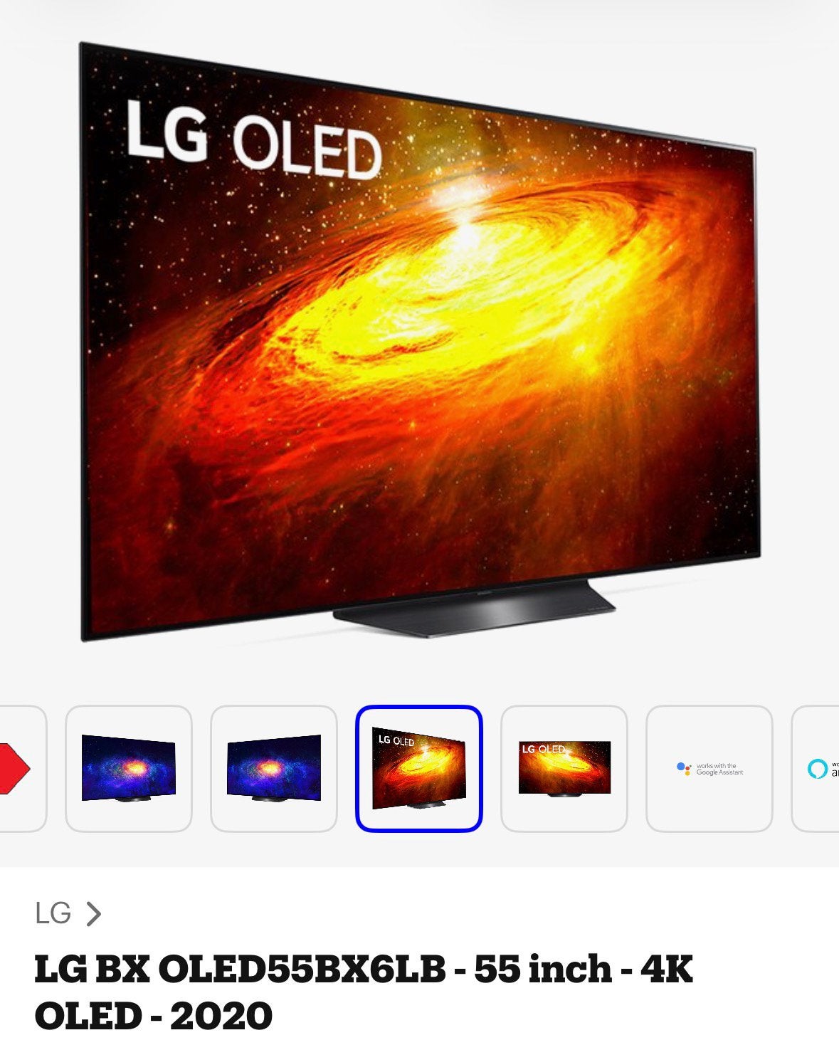 LG OLED55BX6LB 4K OLED, TV, Hi-fi & Vidéo, Enlèvement ou Envoi, Comme neuf, OLED, LG