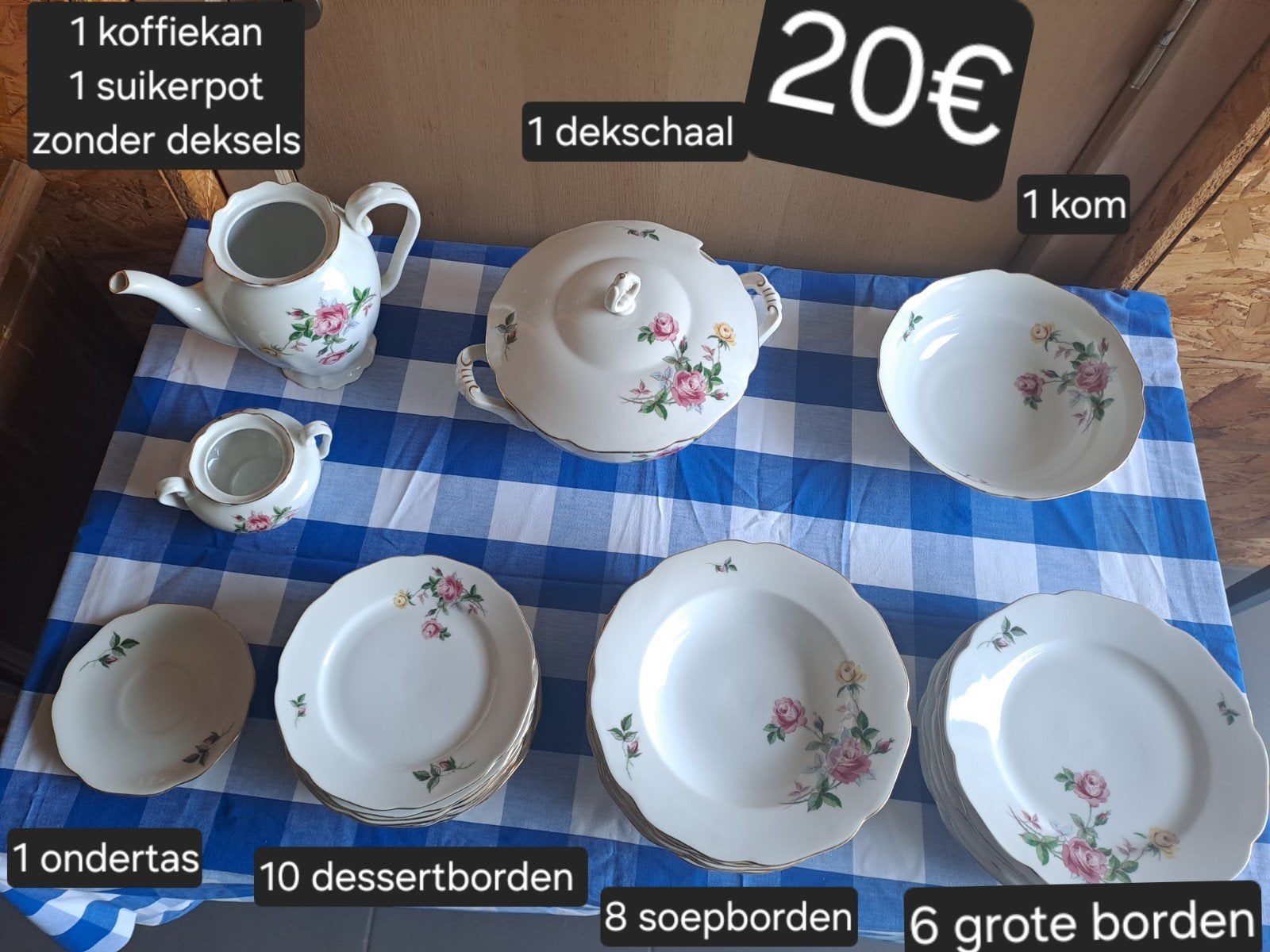 Servies los Czechoslovakia, Antiquités & Art, Enlèvement