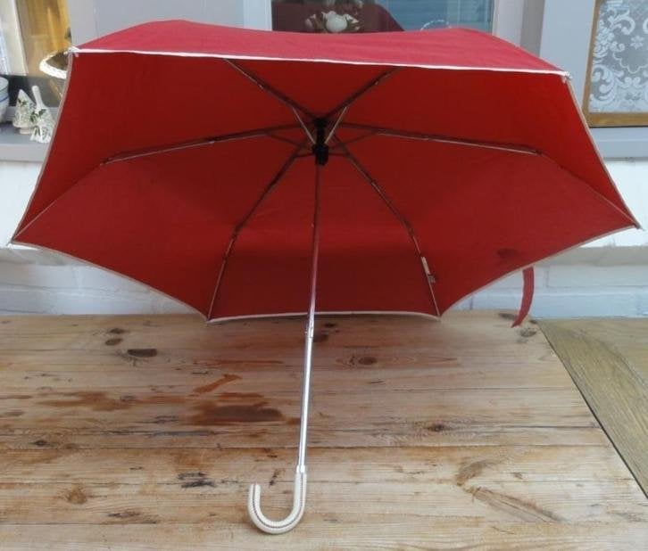 Vintage Engelse rode ( kinder ) paraplu , Tie Rack London, Enlèvement ou Envoi
