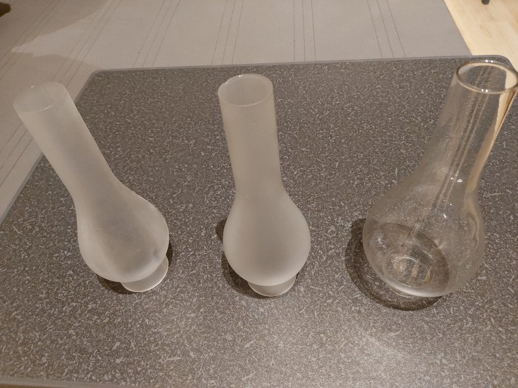 GLAZEN STOLP VOOR OLIELAMP, Enlèvement, Comme neuf