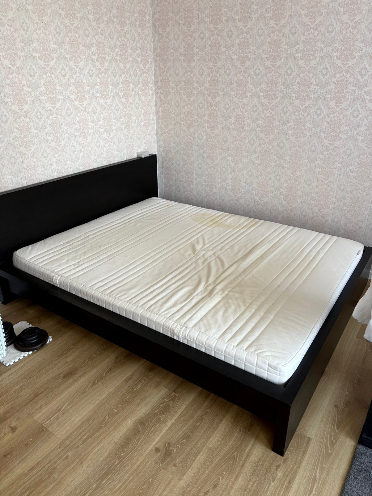 IKEA Malm Bed Frame - zwart, Ophalen, Gebruikt, Zwart, Tweepersoons