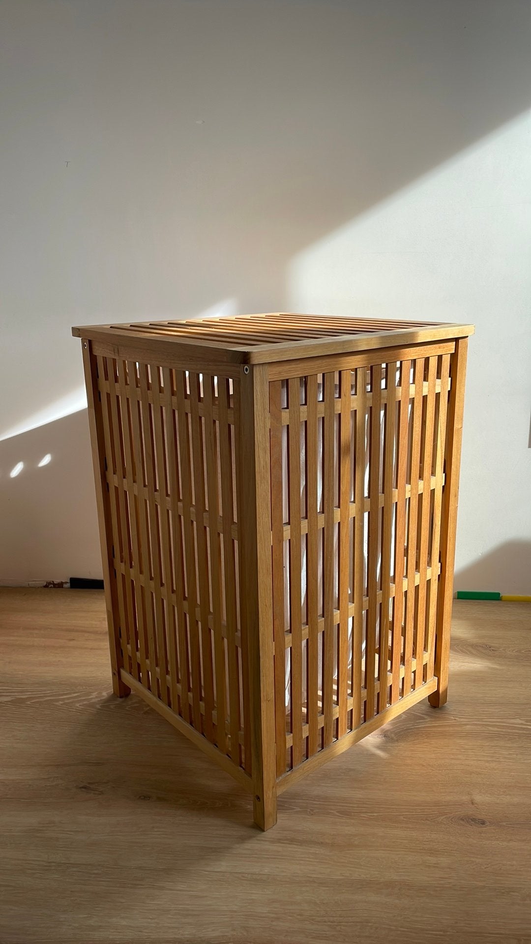 Houten wasmand, Huis en Inrichting, Ophalen, Gebruikt, Bruin, Overige merken