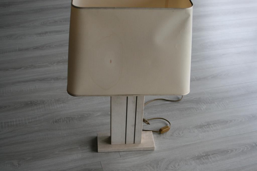 schemerlamp travertin, Huis en Inrichting, Lampen | Tafellampen, Ophalen, Gebruikt, Minder dan 50 cm