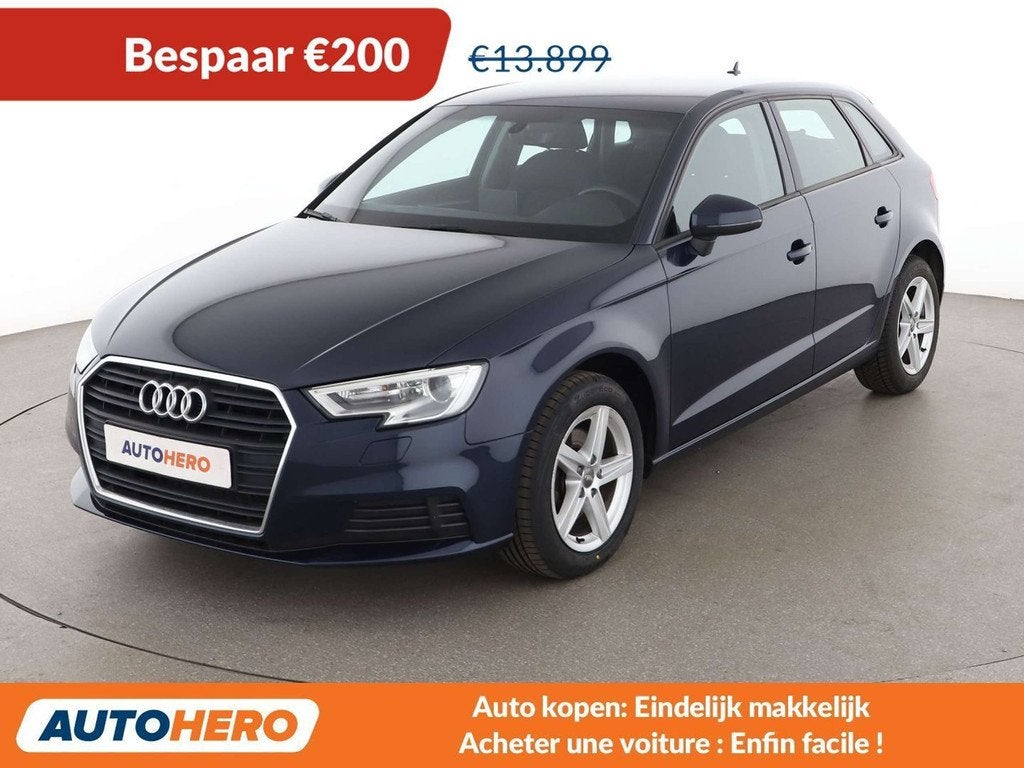Audi A3 1.6 TDI (année de construction 2018, automatique), Autos, 1360 kg, Achat, Noir, 5 portes