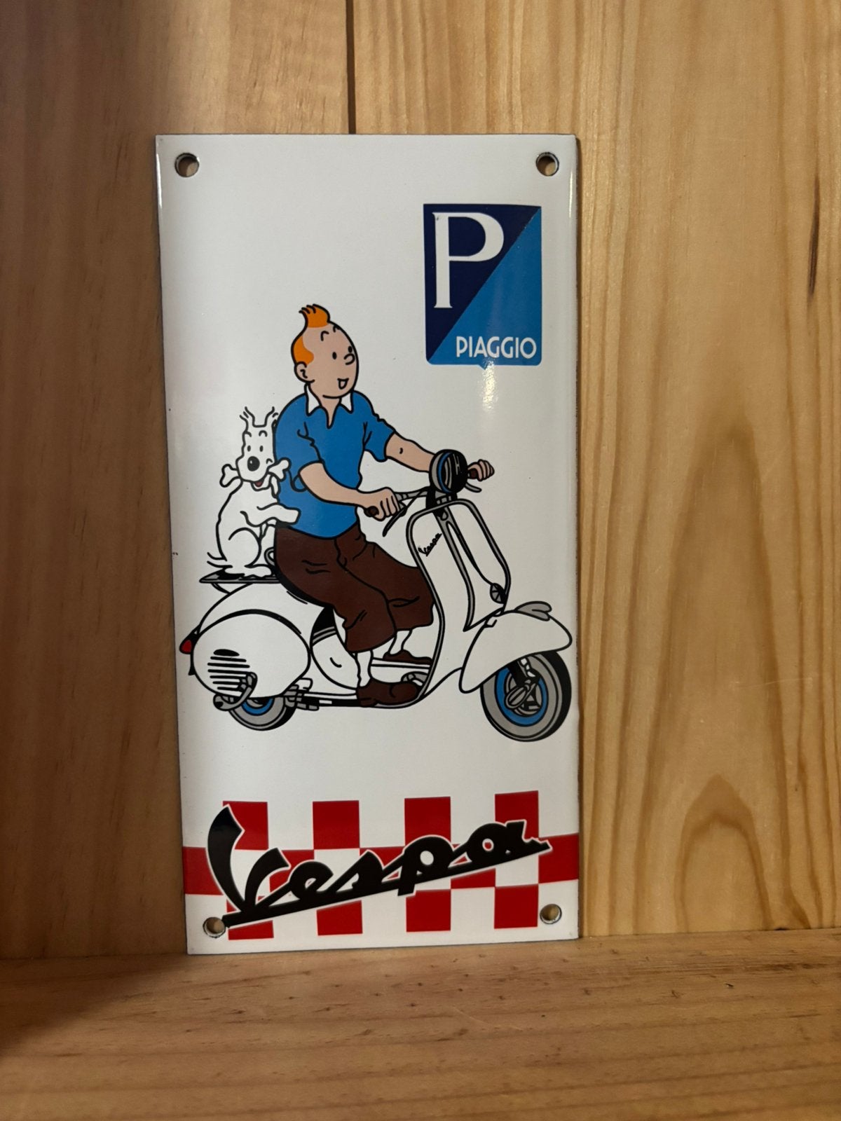 Plaque émaillée tintin, Collections, Enlèvement ou Envoi, Comme neuf