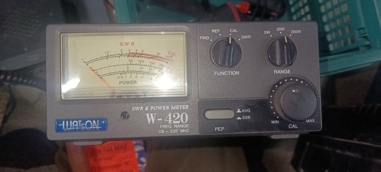 Watson W-420 swr en vermogen meter, Ophalen of Verzenden, Zo goed als nieuw, Zender en Ontvanger