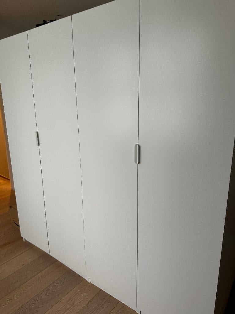 IKEA PAX witte kleedkamer — set van 4 dubbele deuren —, Huis en Inrichting, Kasten | Boekenkasten, Zo goed als nieuw, 200 cm of meer