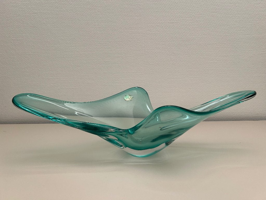 Vintage: glazen schaal, Comme neuf, Verre, Enlèvement, Balance