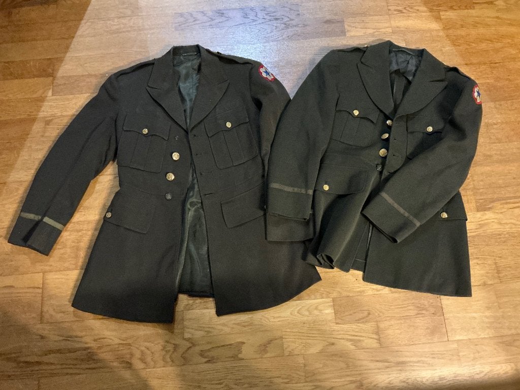 US WWII WO2 lot Officers jacket jas army armored airborne, Ophalen of Verzenden