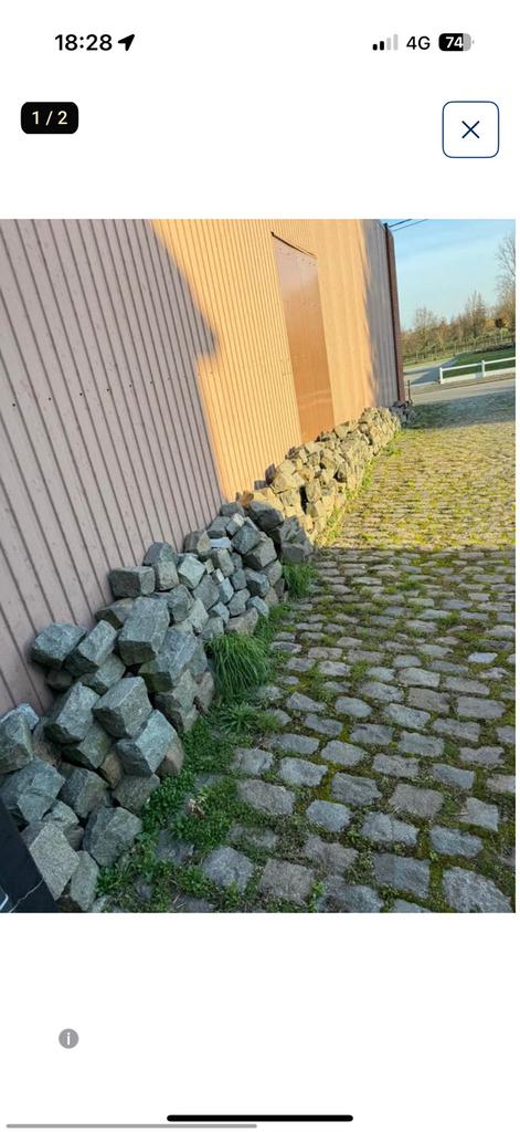 Pavés lyonnais 10m2, Utilisé, Enlèvement, Pierre naturelle, 5 à 10 m²
