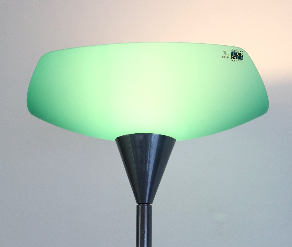 Aureliano Toso Murano Vetri design vloerlamp - Vintage lamp, Ophalen, Lamp, Glas, Gemerkt