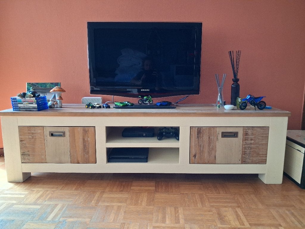 TV meubel, Huis en Inrichting, Ophalen, Gebruikt, 150 tot 200 cm, Minder dan 100 cm