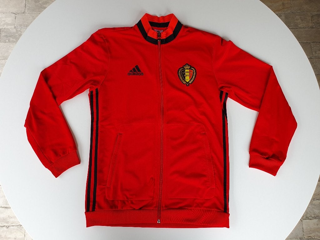 Rode trainingsvest KBVB (Adidas, M), Ophalen of Verzenden, Gebruikt