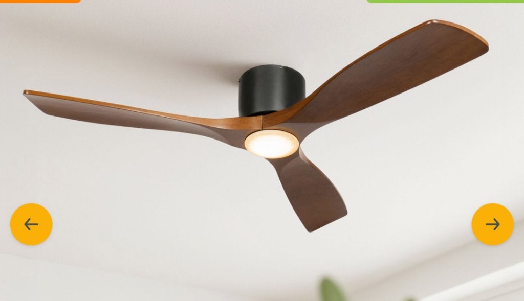 Nieuwe ongebruikte plafondventilator Qazqa diameter 131,5, Elektronische apparatuur, Ophalen, Ventilator met afstandsbediening