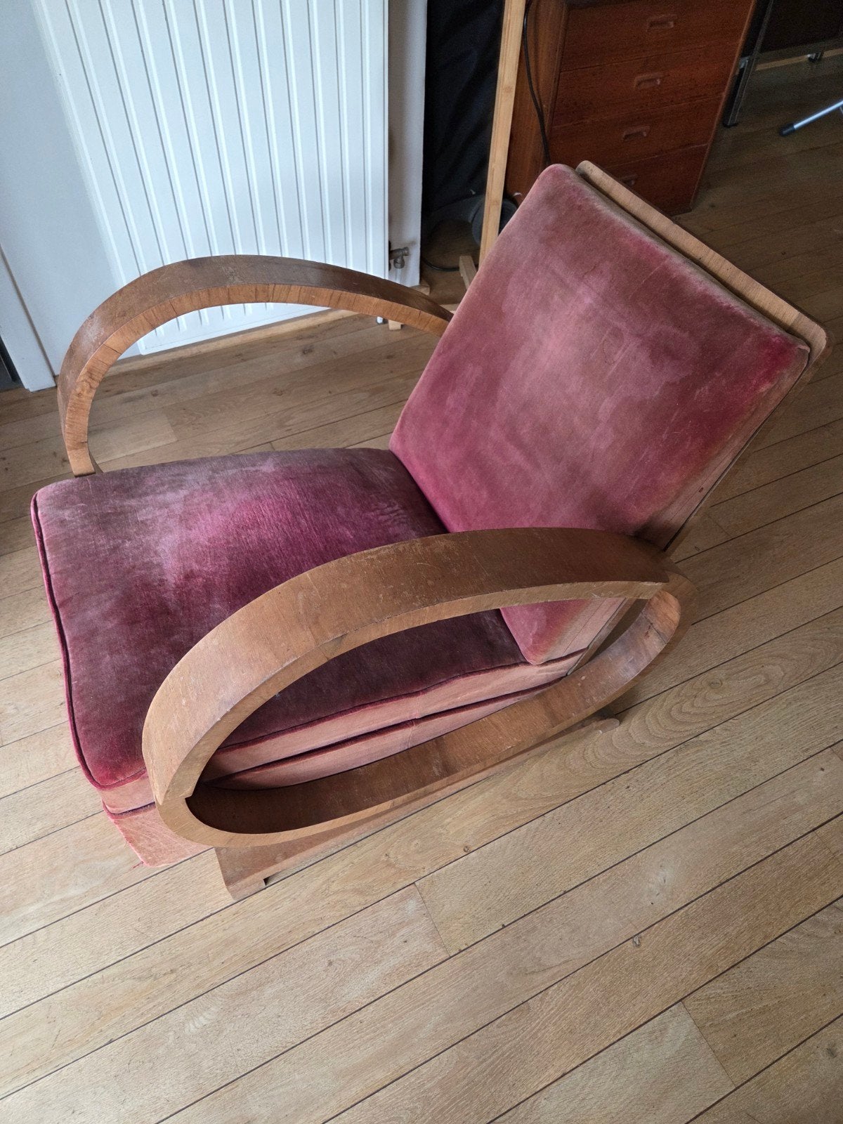 2 art deco zetels, Ophalen, Gebruikt, Eenpersoons, Art deco