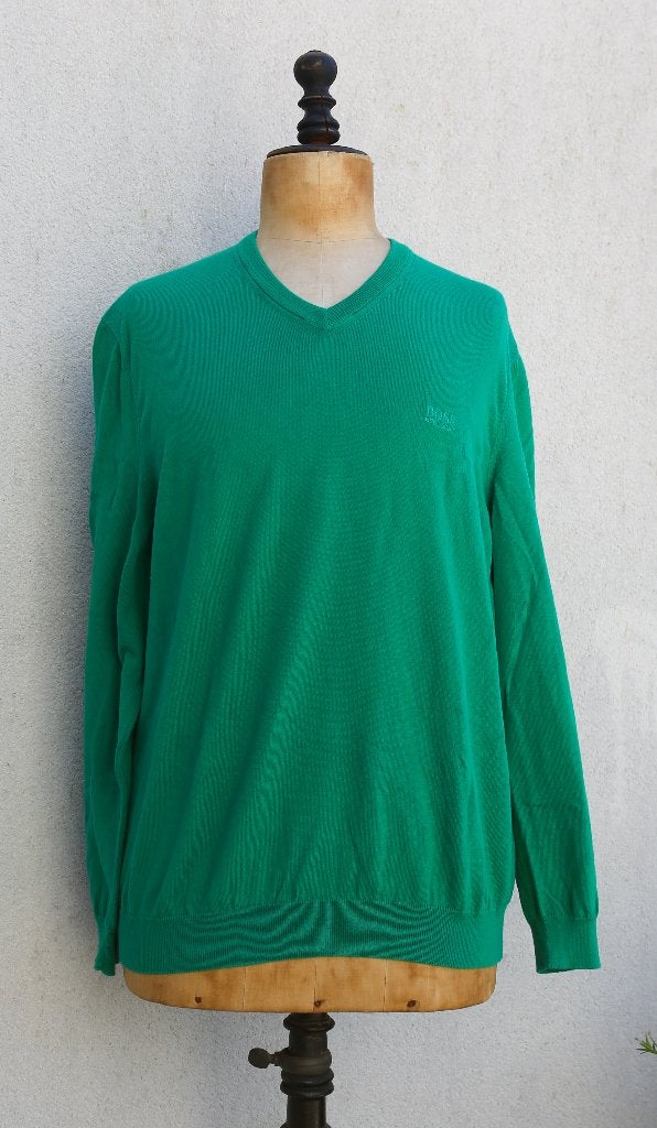 Leuke groene trui van Boss maat L, Boss, Maat 48/50 (M), Ophalen of Verzenden, Zo goed als nieuw