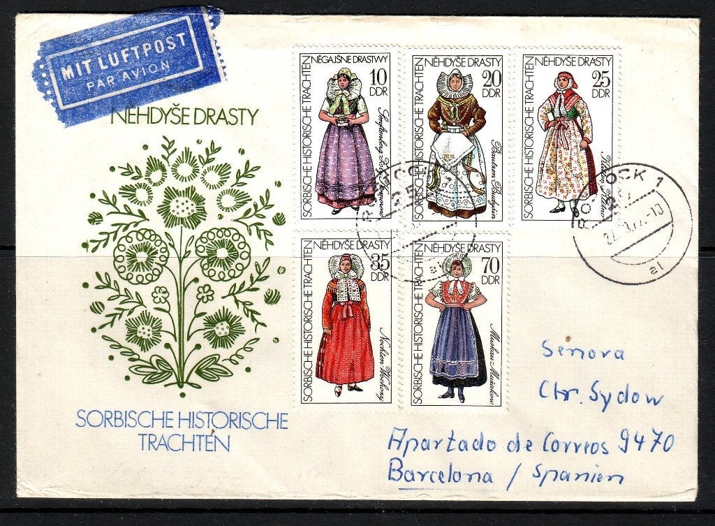 Postzegels DDR (10) : Diverse FDC's en brieven 2, Ophalen of Verzenden, DDR, Gestempeld