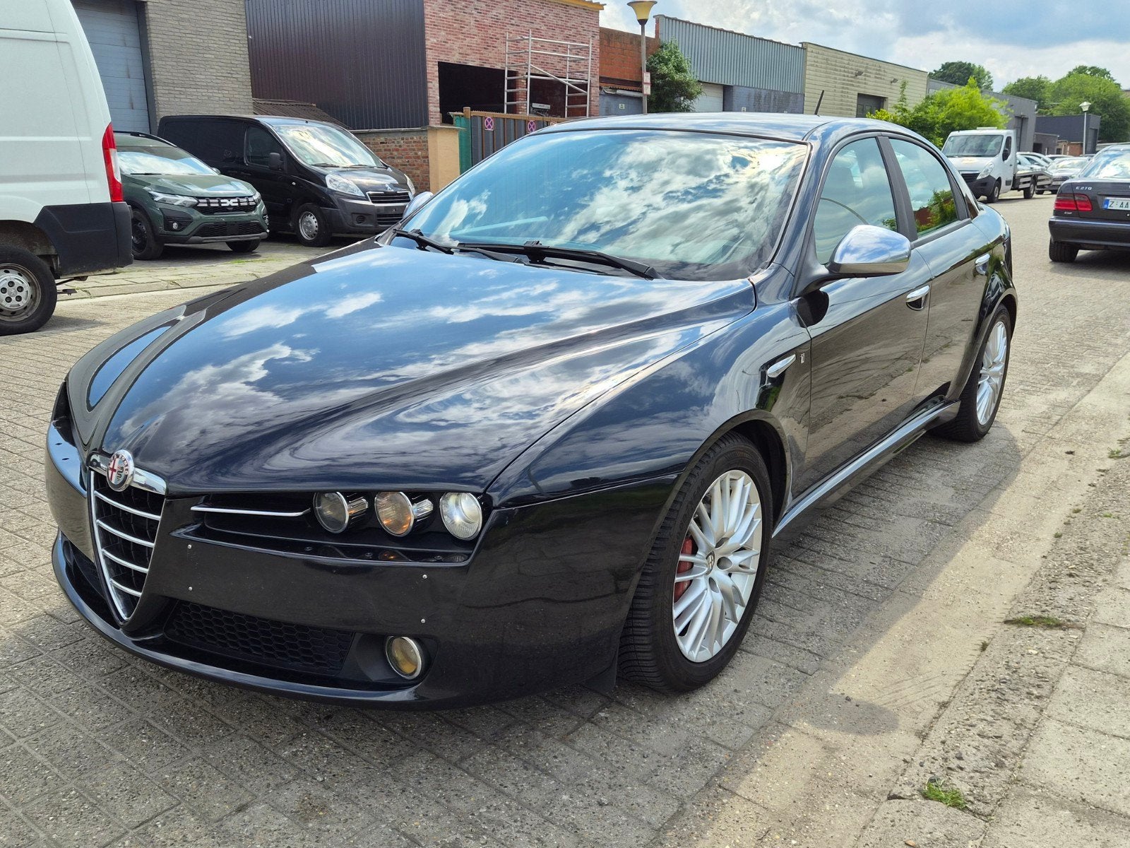Alfa Romeo 159 diezel 1.9, Auto's, Alfa Romeo, Zwart, Leder, Bedrijf, 5 deurs