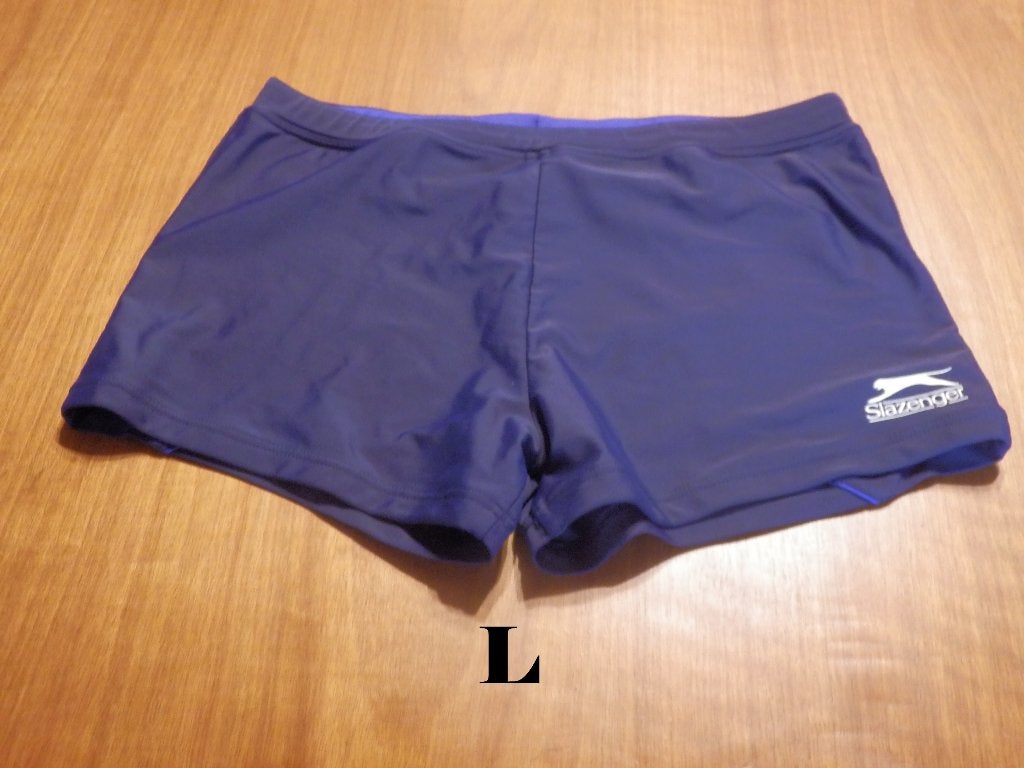(3)- maillot homme t.L bleu - slazenger -, Kleding | Heren, Badmode en Zwemkleding, Maat 52/54 (L), Blauw, Slazenger, Ophalen of Verzenden