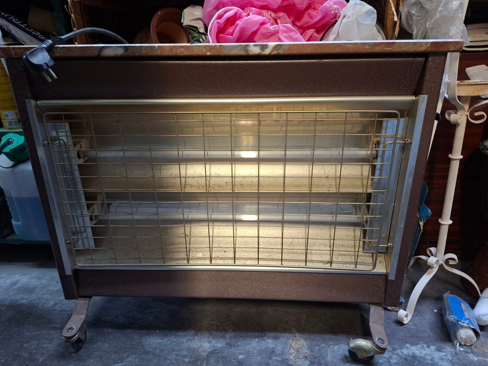 Feu électrique avec émetteurs, Enlèvement, Thermostat