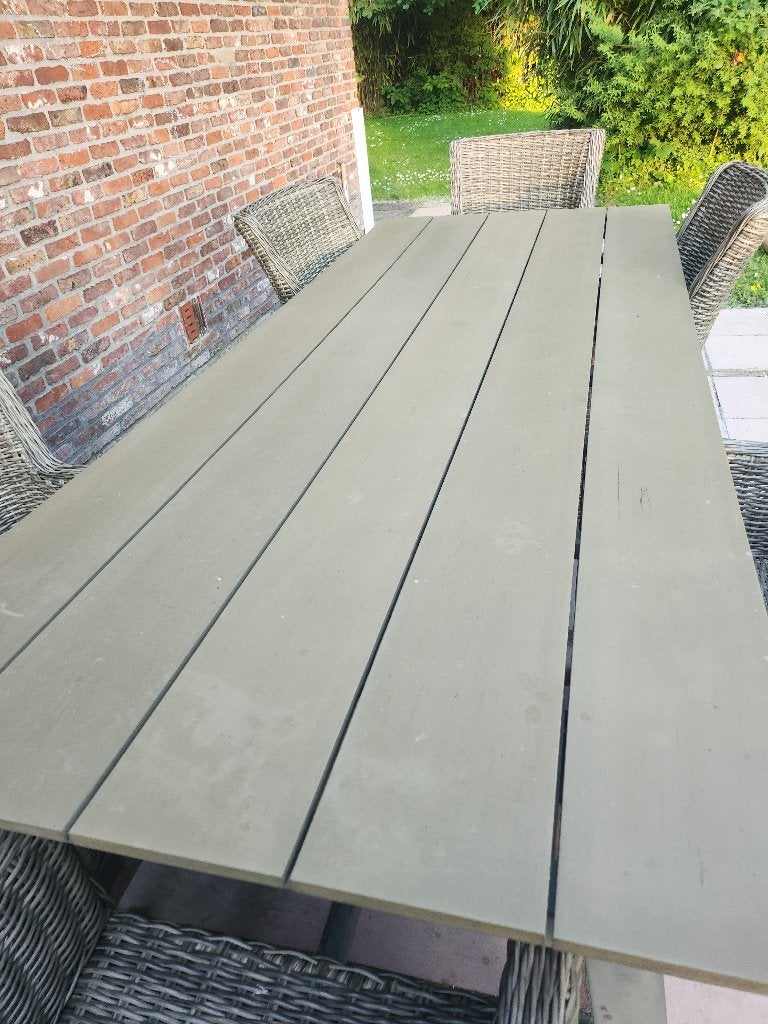Tuintafel, Tuin en Terras, Ophalen, Gebruikt, Vierkant, Aluminium
