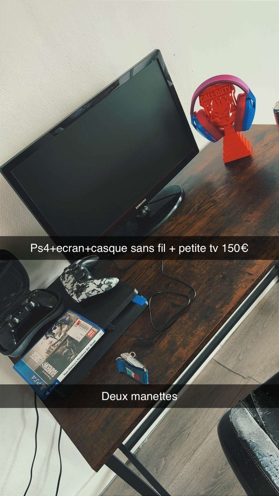 Ps4 avec ecran et casque logitech, Enlèvement, Comme neuf