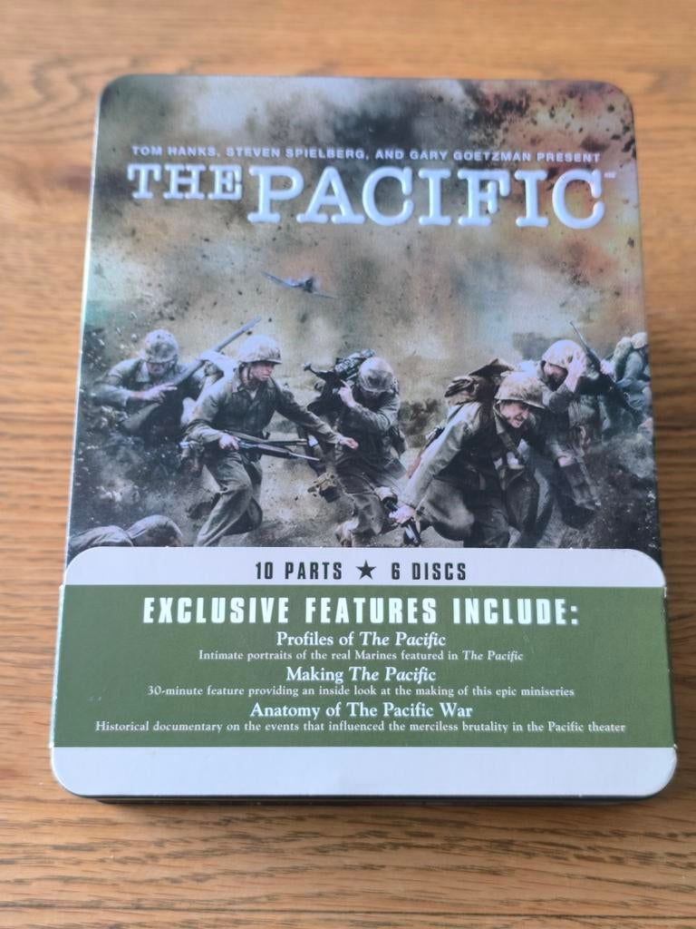 The Pacific dvd box - 10 delen/6 discs - nl/Fr- steelbook., Cd's en Dvd's, Ophalen of Verzenden