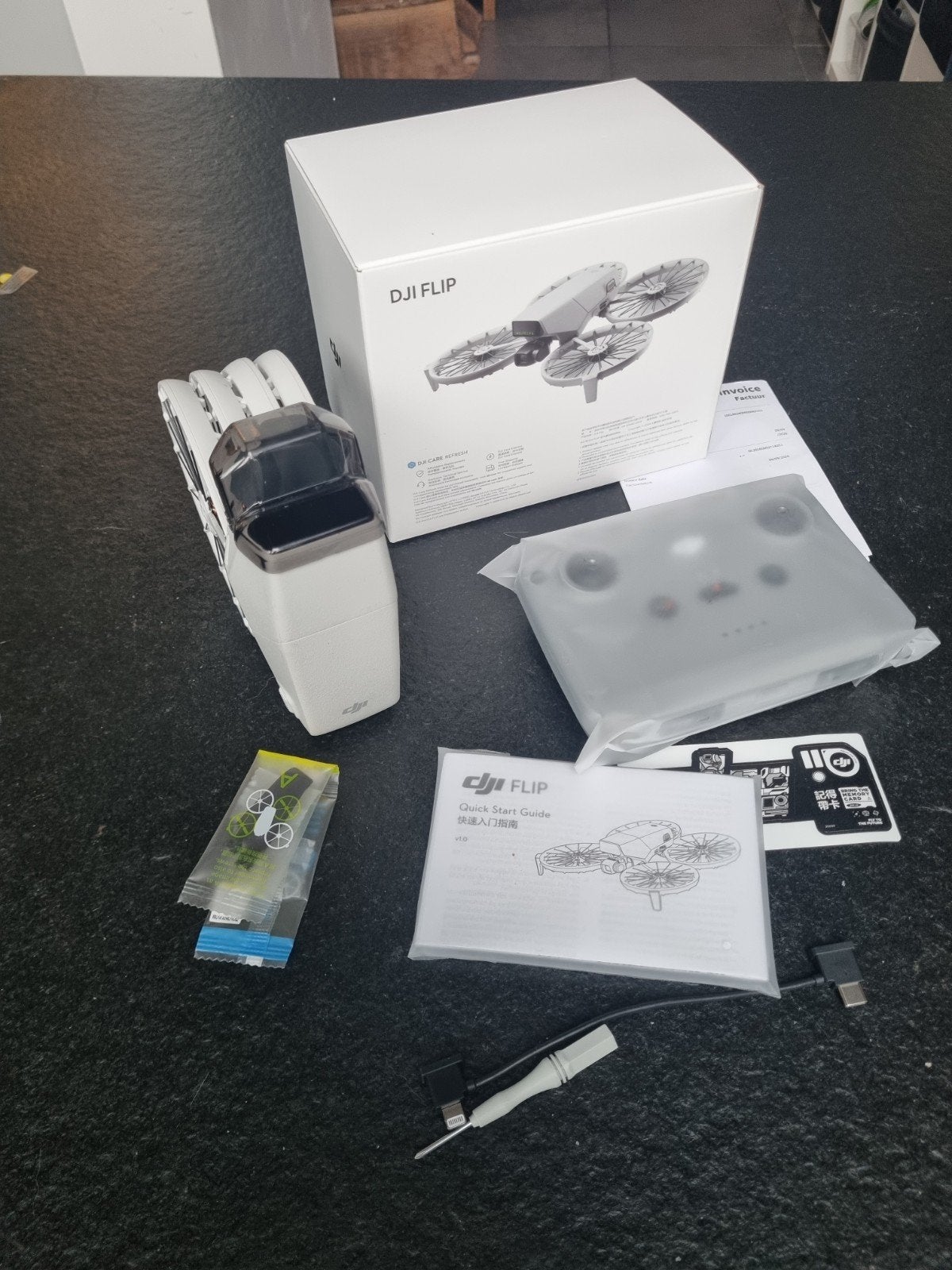 Dji Flip met RC-N3 en transport case, Drone avec caméra, Enlèvement ou Envoi, Moins de 250 g, Qualité supérieure