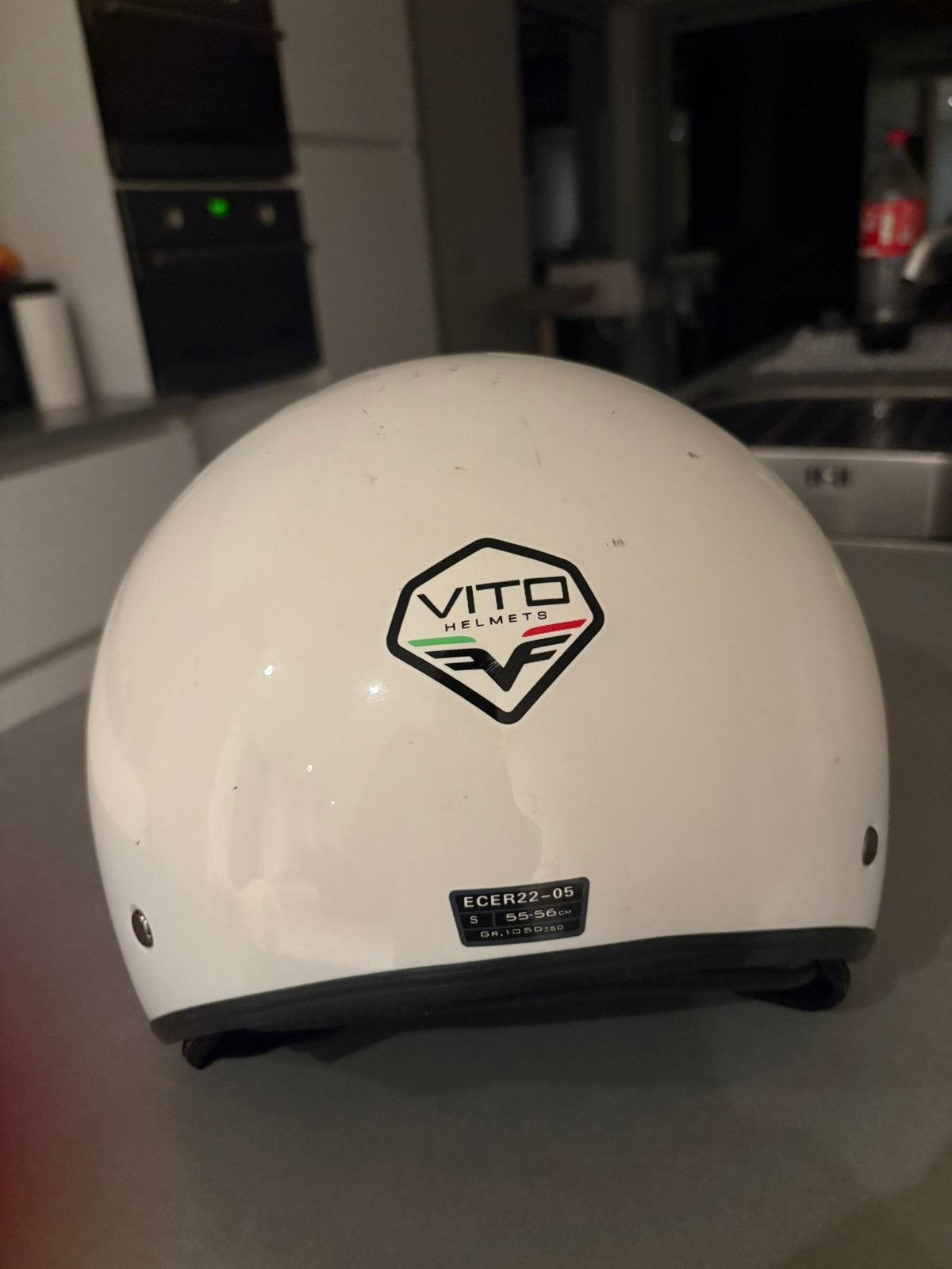 Brommer helm vito, Vélos & Vélomoteurs, Enlèvement, Comme neuf, Small