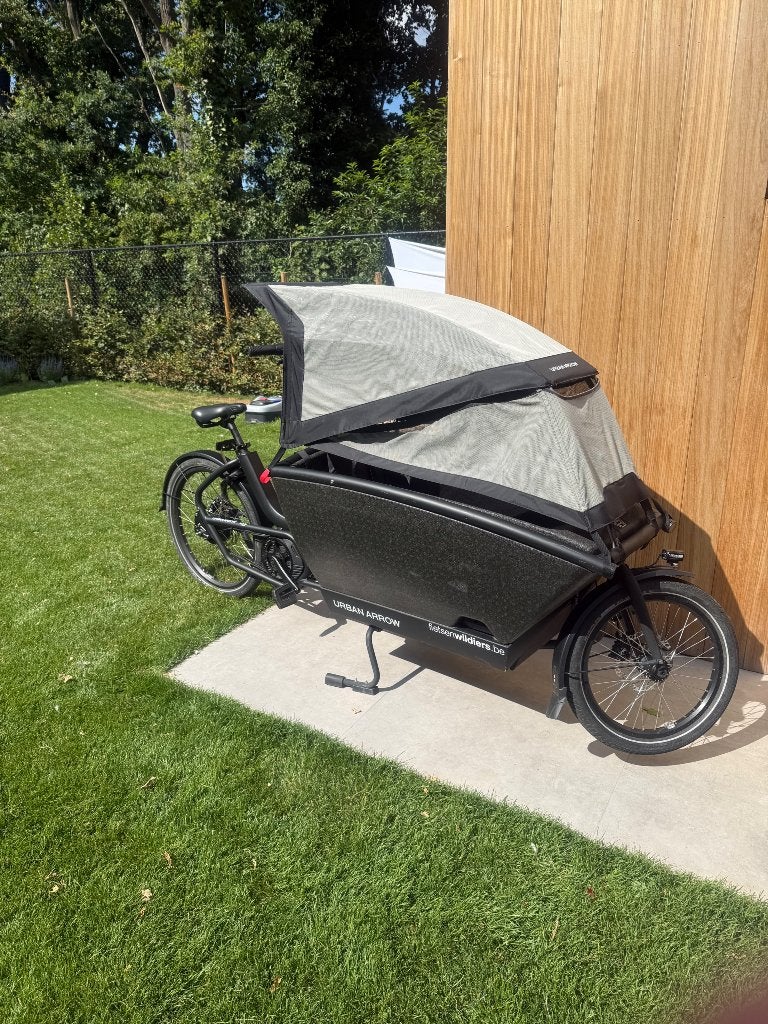 Urban Arrow Family Cargo Line 2022 – Slechts 3.431 km, Gebruikt, 3 kinderen, Huif, Schijfrem