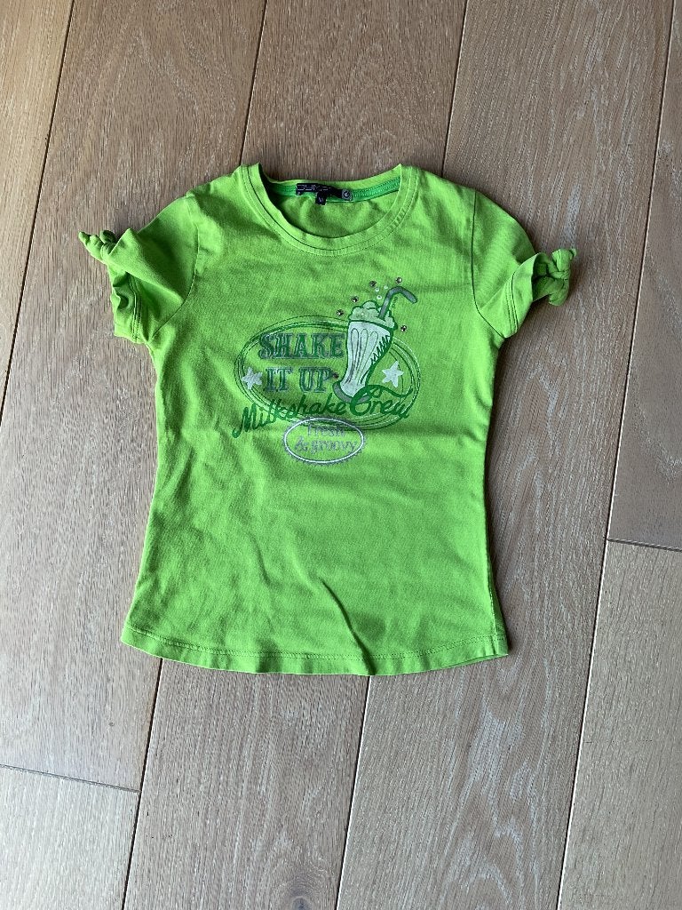 2 t-shirt’s groen gymp/someone maat 110, Kinderen en Baby's, Kinderkleding | Maat 110, Ophalen of Verzenden, Zo goed als nieuw