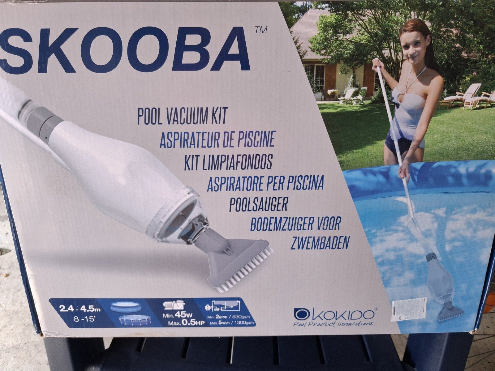 Skooba zwembadstofzuiger, Ophalen