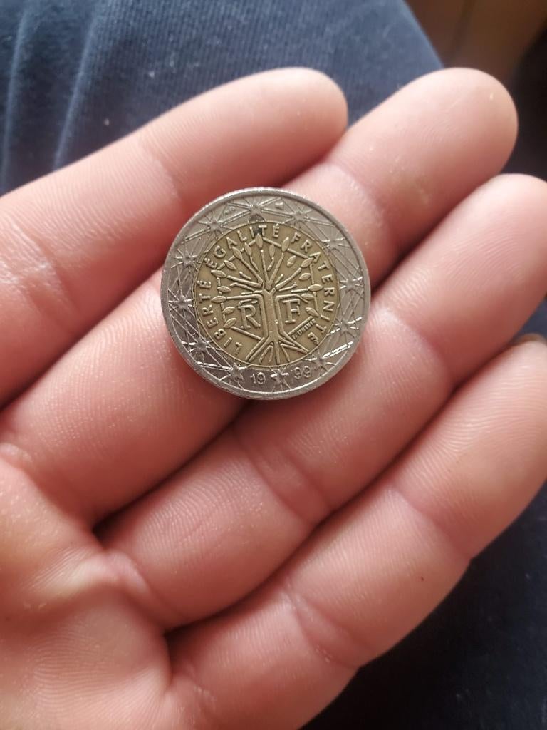 2 euros 1999 France (Faute d'impression), Enlèvement ou Envoi, France, 2 euros, Monnaie en vrac