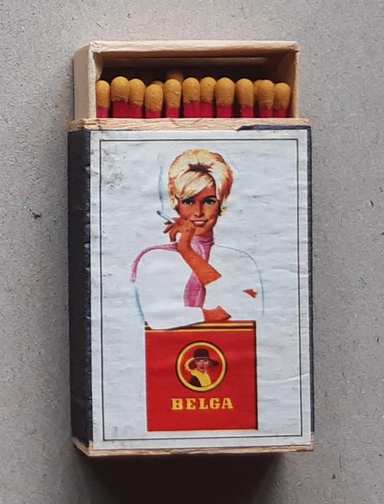 VINTAGE LUCIFERDOOSJE BELGA SIGARETTEN CIGARETTES, Verzenden